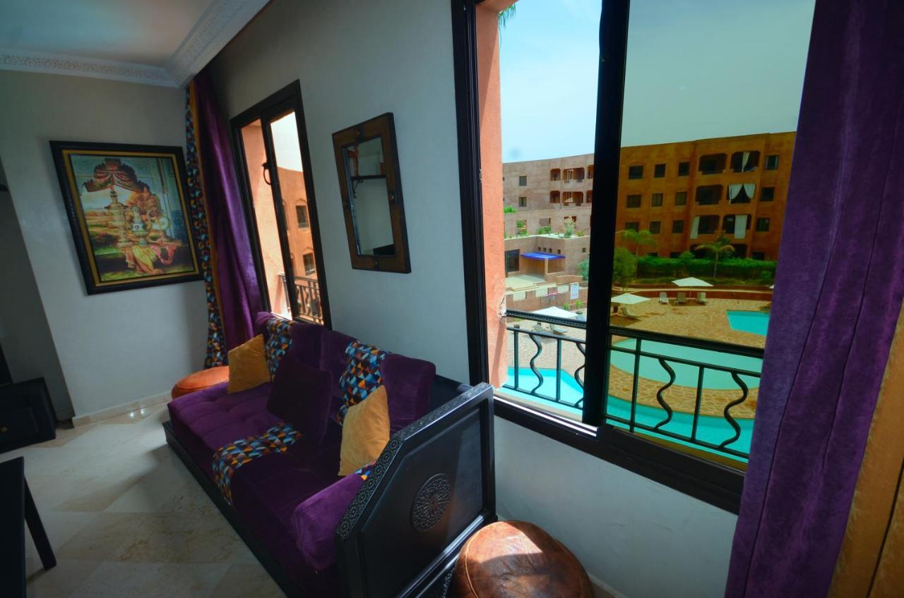 Appart Vue Piscine Et Montagne Marrakech Apartment Marrakesh Bagian luar foto